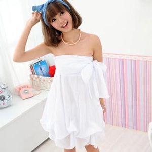 Black Convertible Bubble Hem Dress - “Small”